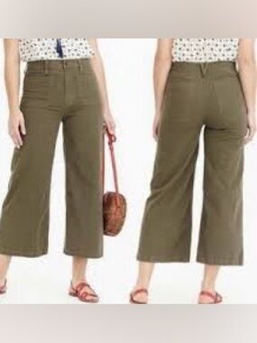 Wide Leg Cropped Trouser